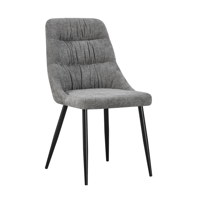 Rhodes Chenille Effect Dining Chair, Grey