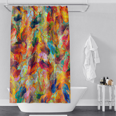 Rideau de douche abstrait Clydine