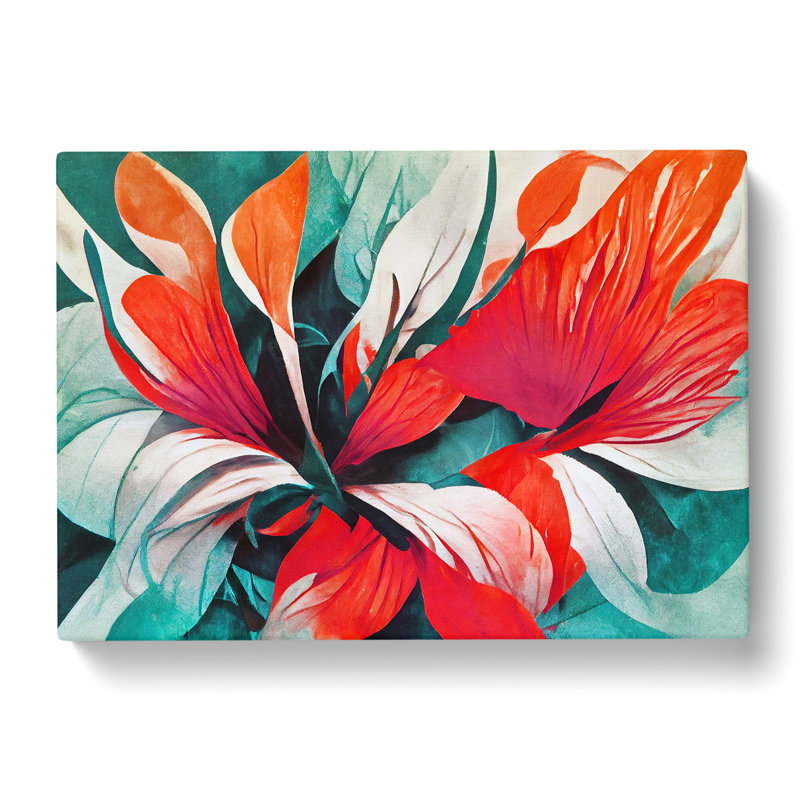 Flower Abstract Vol.1 - Wrapped Canvas Print, 40cm H x 60cm W x 3cm D