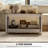 Farmhouse Coffee Table with Storage Shelf Distressed Oak and Brown