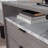 Lateral File with Two Drawers, Medium Gray finish