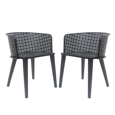Chaise de patio d'extérieur (ensemble de 2)