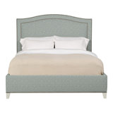 Caroline/Casey Queen Upholstered Low Profile Panel Bed