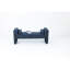 Banc de rangement en velours bleu foncé de 60 pouces de long, parfait pour les espaces de vestibule, banc multifonctionnel de différentes pièces avec rangement spacieux, vestibules et espaces d'activité idéaux, style moderne-130530199