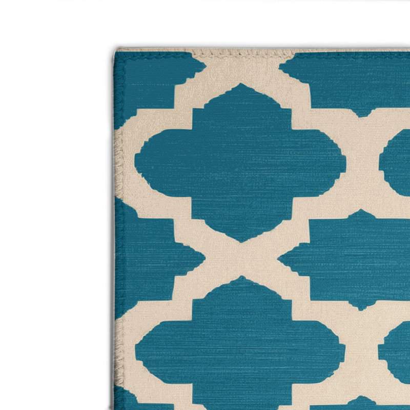 Tapis intérieur et extérieur beige Trellis, Rectangulaire 2 pi x 3 pi