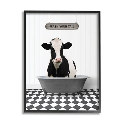 Art de giclée encadrée par Trinx Wash Your Tail