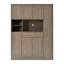 Garde-manger avec armoire latérale coulissante, tablettes de porte et tiroir-1683731679