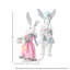 Lapin de soirée en polystyrène 19-23 "assorti