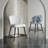 Counter Height Bar Stools Set Of 2, Jacquard Upholstered Bar Chairs, Metal Footrest And Frame For Kitchen,Dining Room,28"H Seat Height