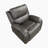 Niosha 38" Transitional Polished Microfiber Rocker Reclining Chair with Gentle Rocking, Durable Support & Foam Over Coils-1940376382