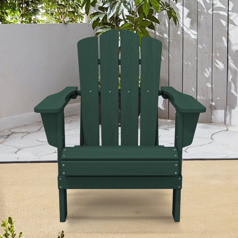 Teo Foldable Outdoor Adirondack Chair, Light Blue