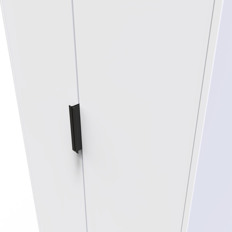 Turah Manufactured Wood Wardrobe, White Matt