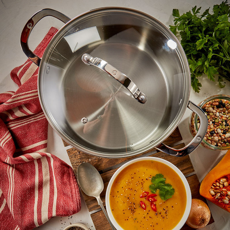 Stainless Steel Round Dutch Oven, 5.3 qt