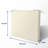 Water-Resistant Beige Outdoor Seat Cushions, 3'' Thick, Set of 4-1672490685