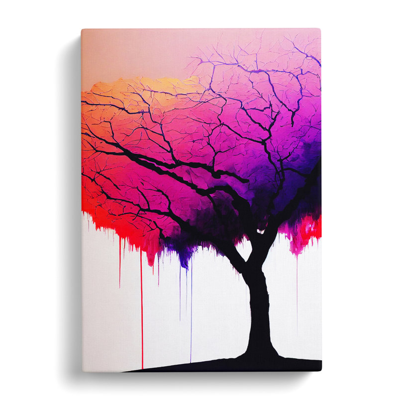 Cunegunda Plum Treeed - Wrapped Canvas, 50cm H x 35cm W x 3cm D