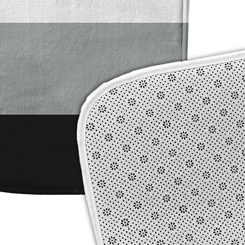 Tapis pour salle de bain Shelbey, Gris/vert