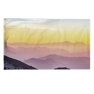 Serviette de thé paysage pastel