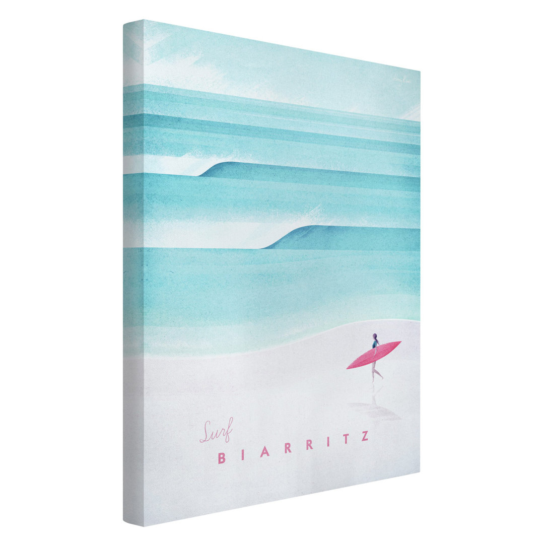 Leinwandbild Reiseposter - Biarritz