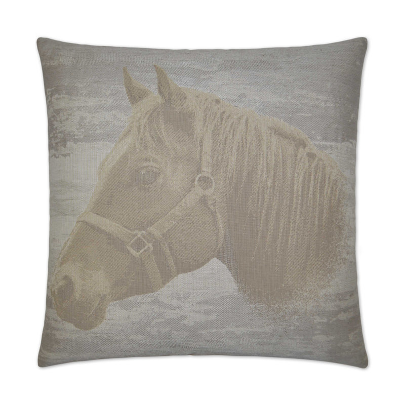Mister Ed Square Pillow Cover & Insert, Ivory