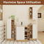 Ensemble de meuble-lavabo 4 pièces en chêne clair avec lavabo en céramique