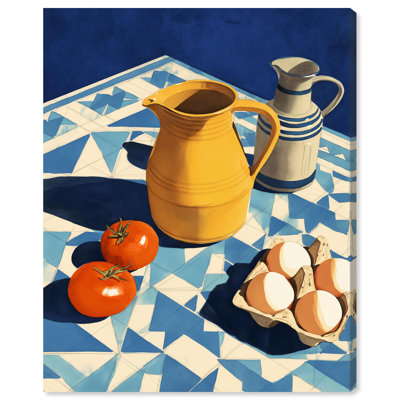Décoration murale de cuisine provincial déjeuner par Art Remedy, tendue sur châssis, 24 x 30