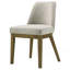 Chaise d'appoint Bryant (brun clair) rembourrée (ensemble de 2)