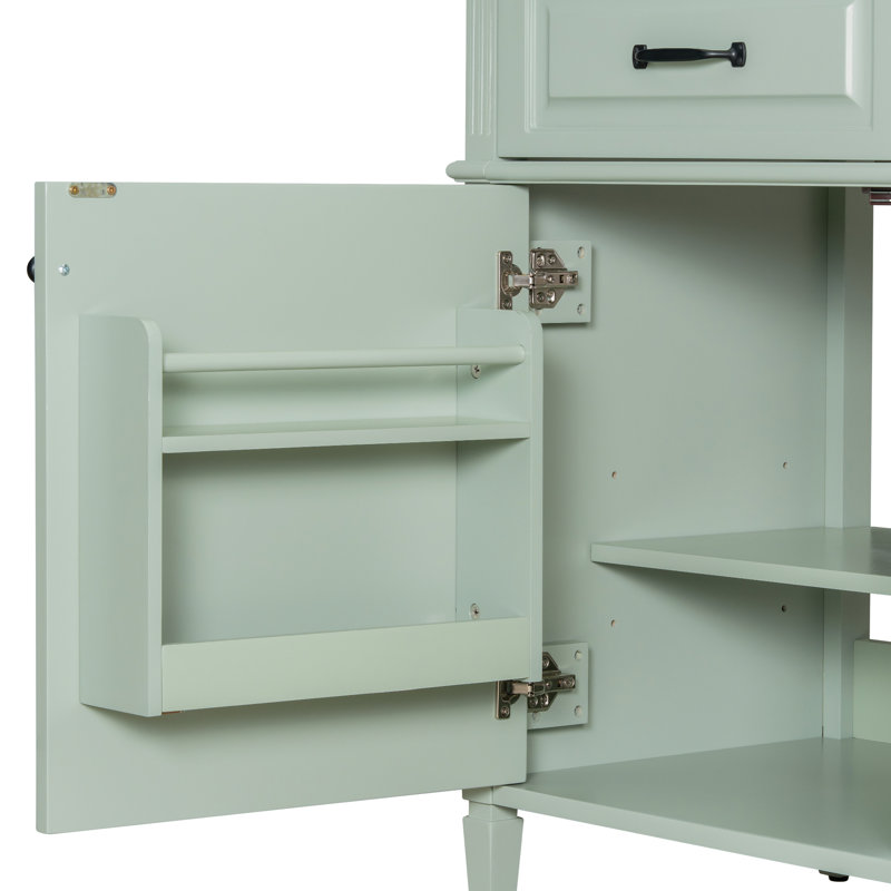 Meuble-lavabo 36 po avec comptoir en céramique, Vert