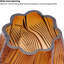 Vase en verre ambré 9 po Solara Swirl-782665332