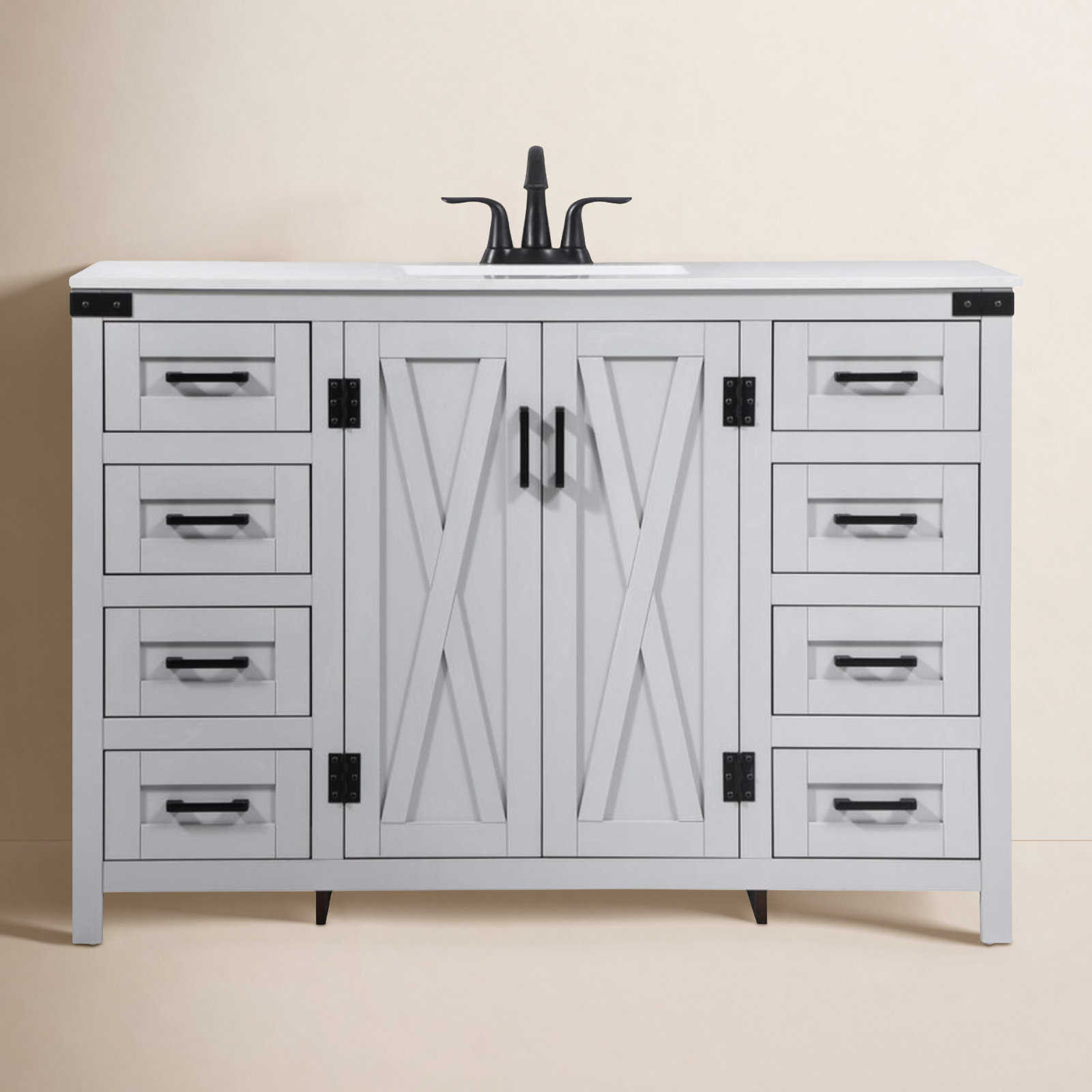 Slayton 48'' Single Bathroom Vanity, Gray