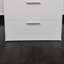 Commode modulaire à trois tiroirs Morgan en blanc