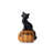 Black Cat on Pumpkin Figurine