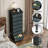 Tall Dresser For Bedroom, Storage Dresser Organizer With 7 Fabric Drawers, Nightstand Furniture In Closet, Entryway, Hallway, Vintage Green-1068769552