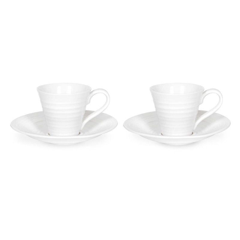 Sophie Conran, White - Espresso Cups & Saucers