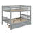 Space-Saving Bunk Bed Featuring Storage Drawers, Easy Conversion To Separate Beds, And Protective Rails-1011816767