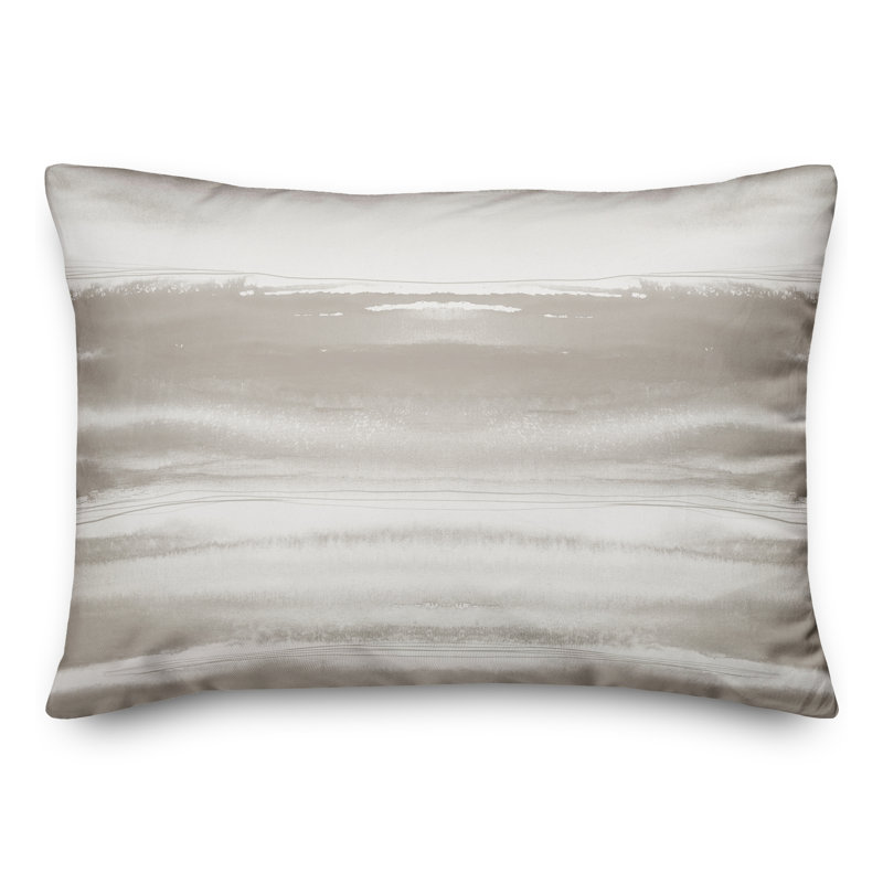 Abstract Outdoor Reversible Throw Pillow, Black, Abstract 2