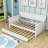 Twin Size Wood Daybed with Trundle-1842553648