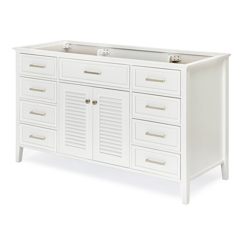 Base de meuble-lavabo simple 61 po Ferree, Blanc