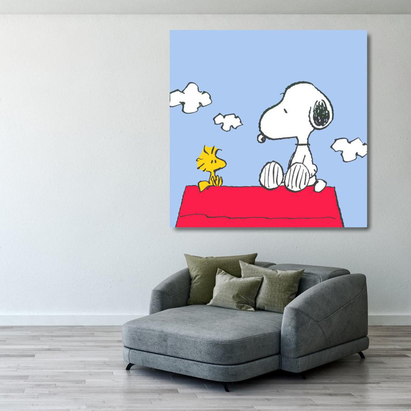 Cacahuètes (Snoopy et Woodstock), H 28 po x l 28 po