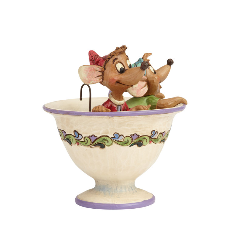 Figurine Disney Traditions Jaq and Gus In Teacup