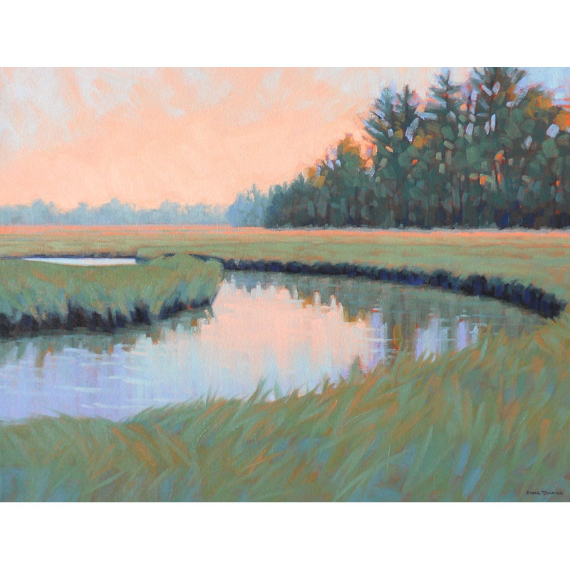 Marsh Curves Print by Diana Johnson