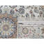 Tapis oriental blanc doux 4 pi 8 po x 6 pi 10 po Nain avec motif de médaillon de fleurs, 250 KPSI