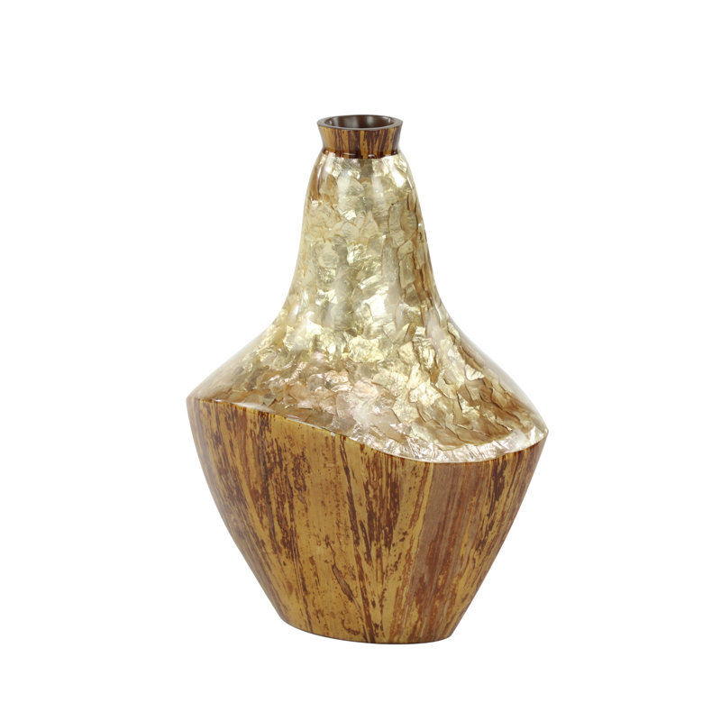 Vase de table Tena Capiz, H 15 po x l 11 po x P 8 po