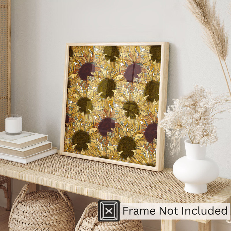 Art floral sans cadre, H 28 po x l 28 po