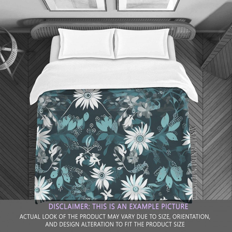 Ikraan Aviahna Polyester Floral Comforter, King Comforter