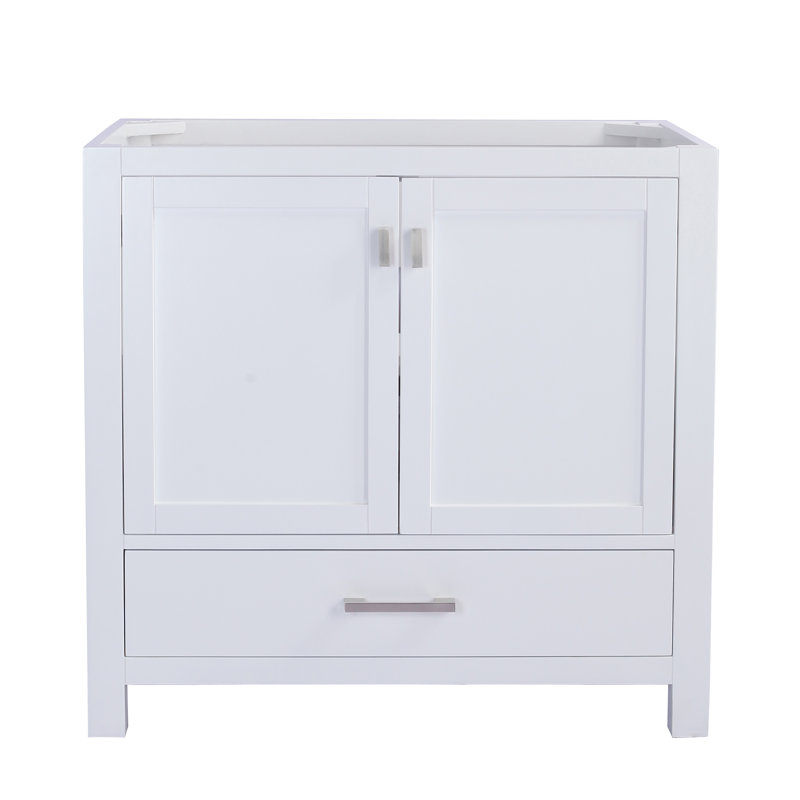 36 " Single Bathroom Vanity Base, White