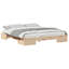 Floor Bed Frame With Storage Solid Pine Wood-804586009-804586012
