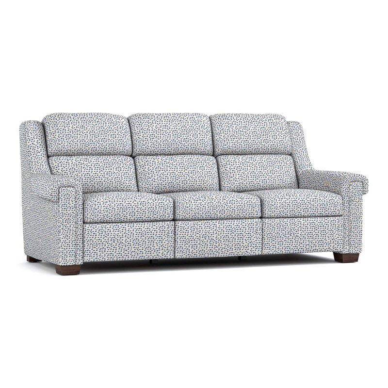 Chester Reclining Sofa, Perigold Elements Blueberry