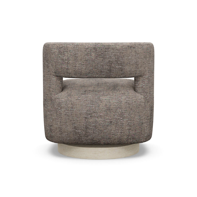 Crystle Swivel Barrel Chair, 9637-86, Sandstone