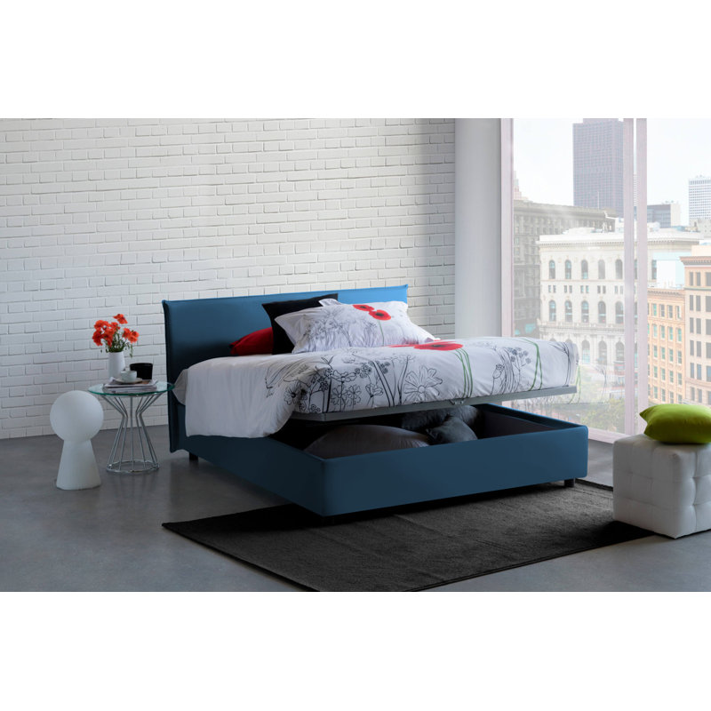 Minori Cm 160x200 Bed, Blue