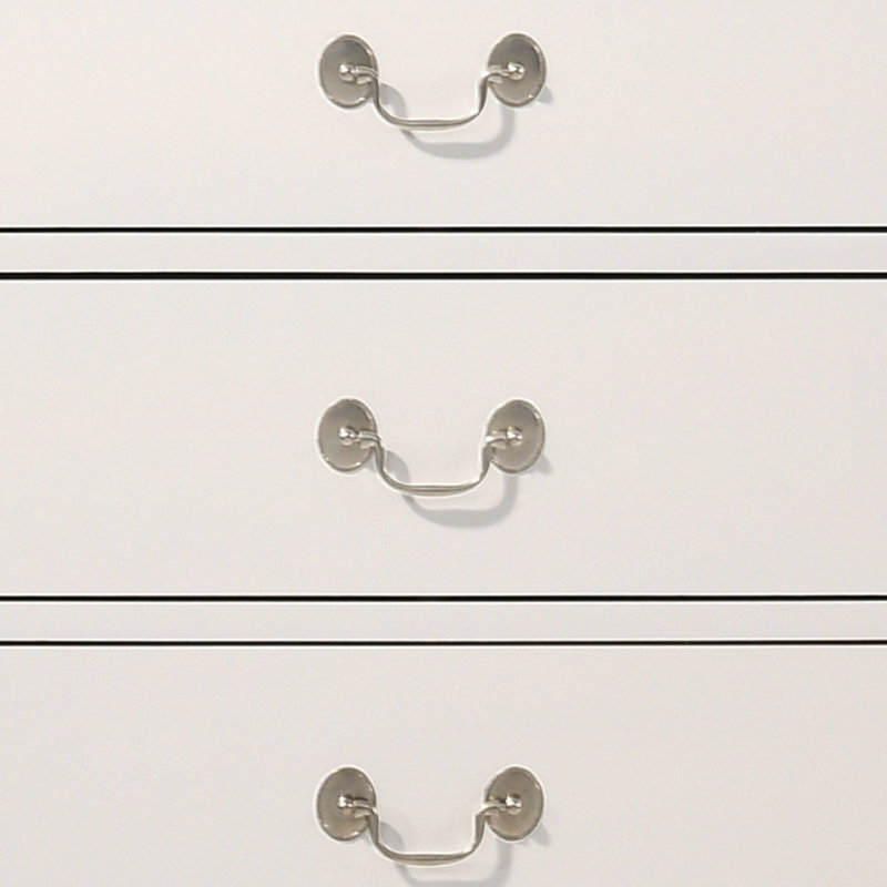 Commode 4 tiroirs Louis Phillipe, Blanc